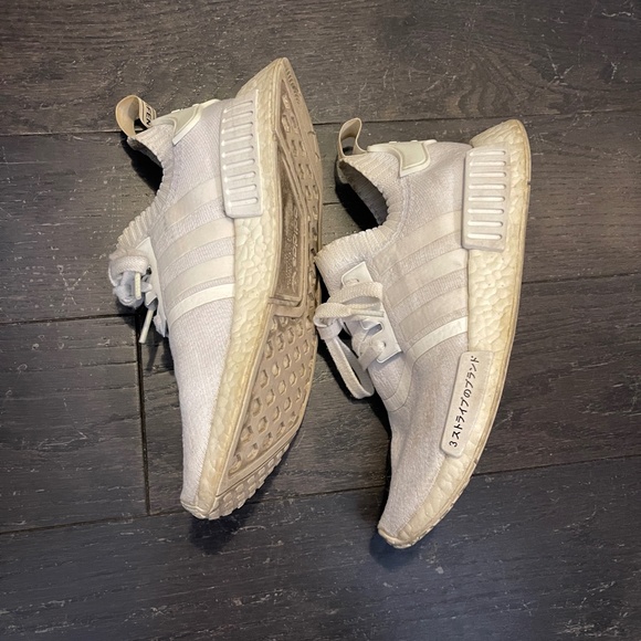 Adidas NMD R1 PK Japan Triple White Size US 6.5/ 39.5 Running Sneakers BZ0221 - Picture 2 of 9